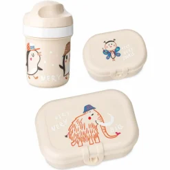 KOZIOL LUNCH BOX SET + WATER BOTTLE 200ML VERY VERY TO GO SET OF 3 - Essensbox