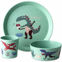 KOZIOL SMALL PLATE + BOWL + CUP CONNECT REX SET OF 3 - Geschirrset