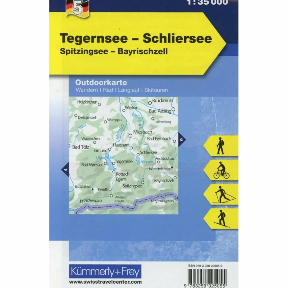 KUF OUTDOORKARTE 05. TEGERNSEE - Wanderkarte