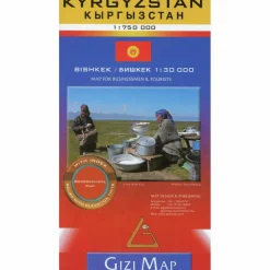 KYRGYZTAN GEOGRAPHICAL MAP 1 : 750 000 - Straßenkarte