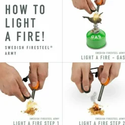 Light My Fire SWEDISH FIRESTEEL ARMY 2IN1 - Feuerstarter