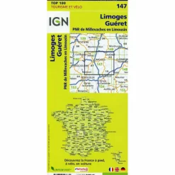 LIMOGES GUÉRET 1:100 000 - Wanderkarte