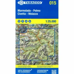 MARMOLADA -  PELMO CIVETTA -MOIZZA 1:25 000