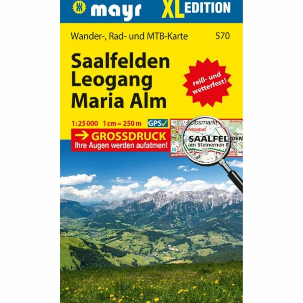 MAYR WANDERKARTE SAALFELDEN - LEOGANG - MARIA ALM XL