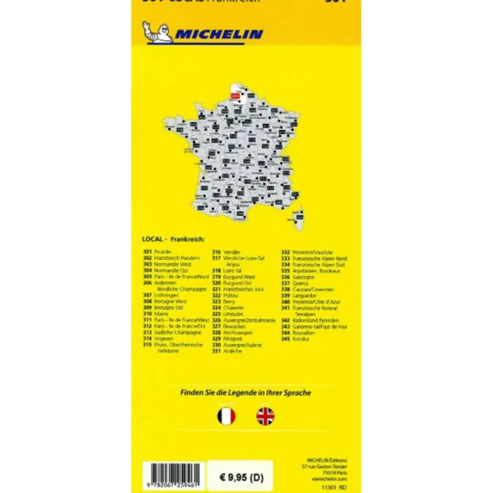 MICHELIN PICARDIE - Straßenkarte