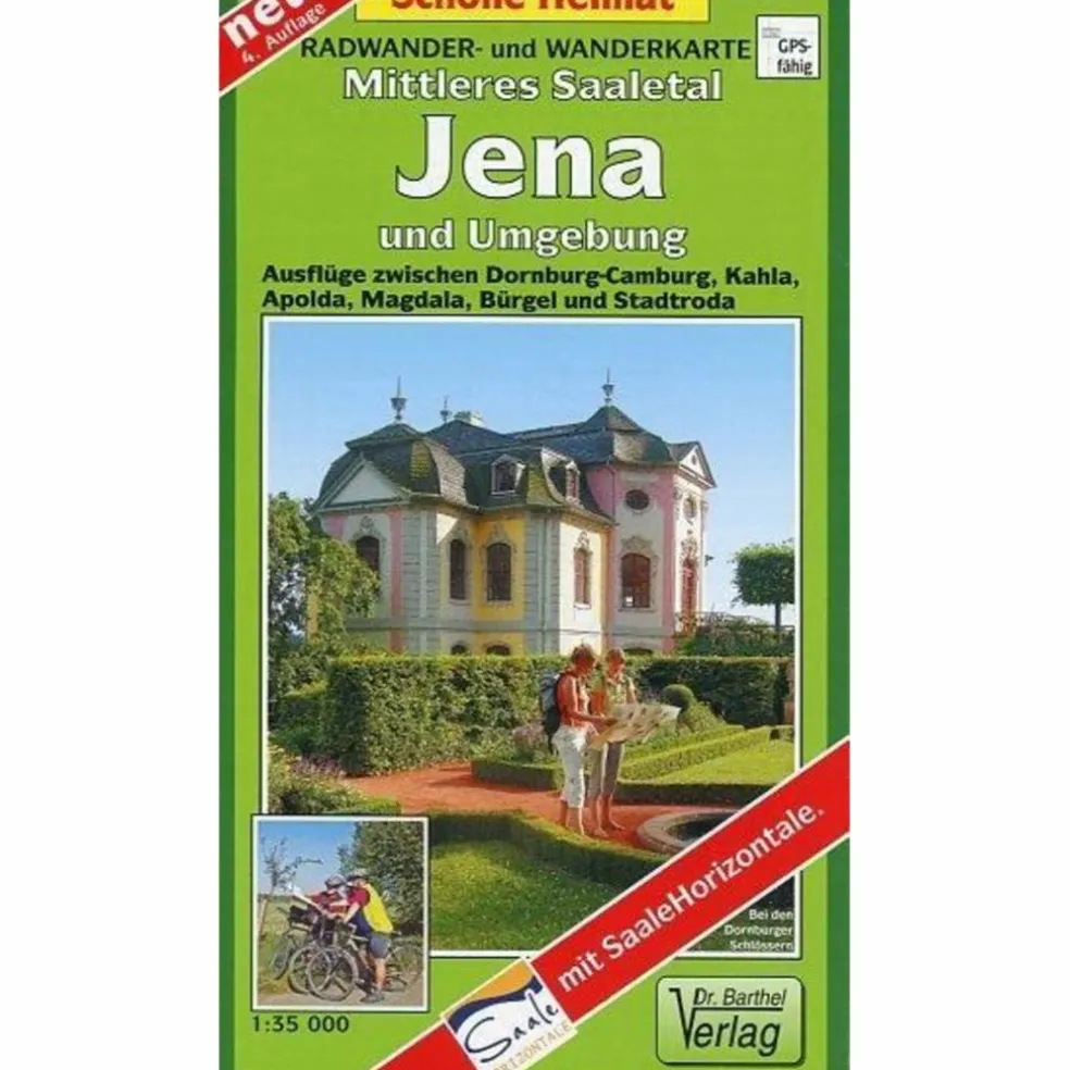 MITTLERES SAALETAL, JENA UND UMGEBUNG 1: - Wanderkarte