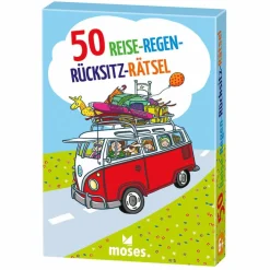 Moses Verlag 50 REISE-REGEN-RÜCKSITZ-RÄTSEL - Reisespiel