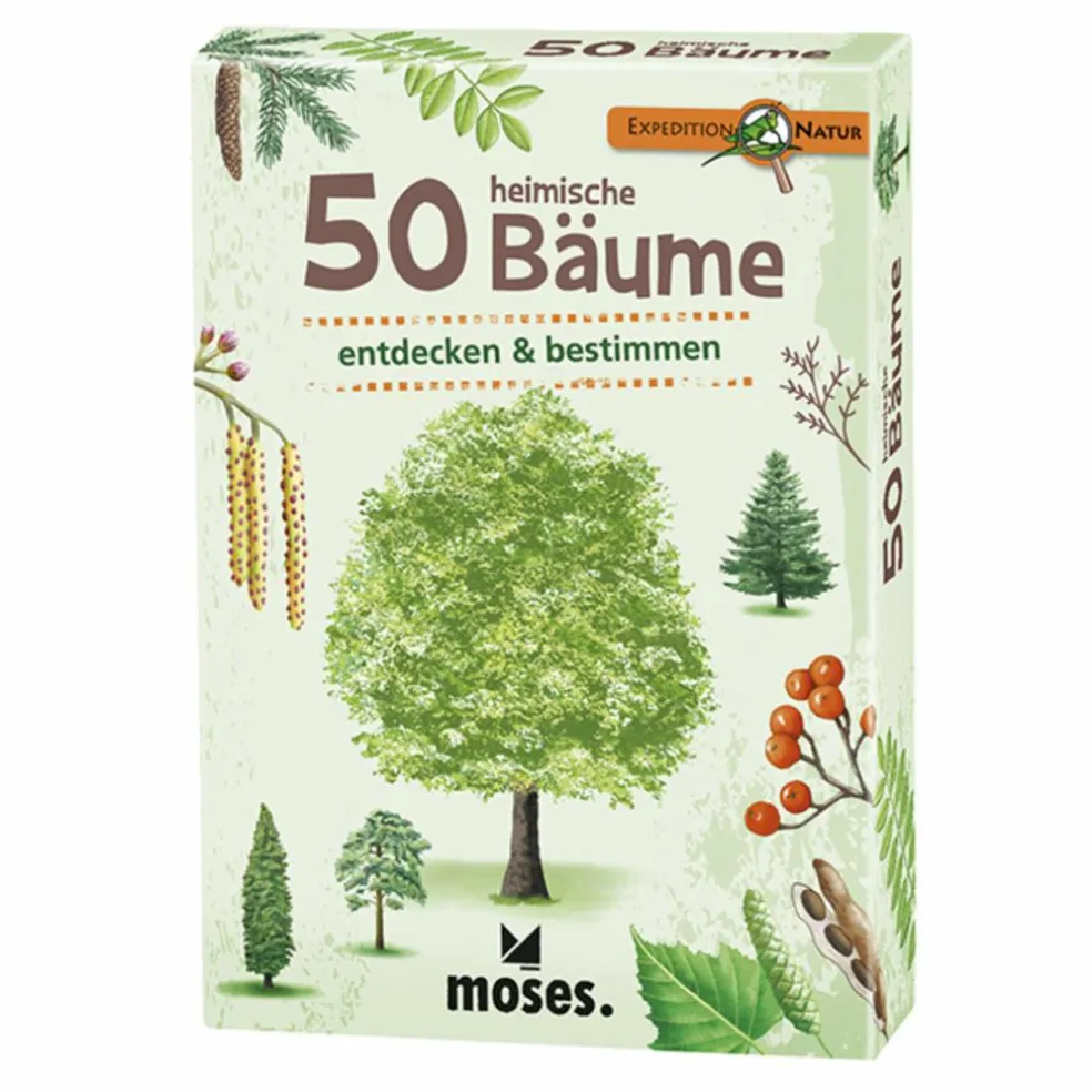 Moses Verlag EXPEDITION NATUR 50 HEIMISCHE BÄUME - Reisespiel