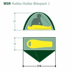 MSR HUBBA HUBBA BIKEPACK 1 - Kuppelzelt