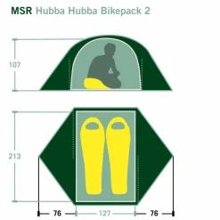 MSR HUBBA HUBBA BIKEPACK 2 - Kuppelzelt