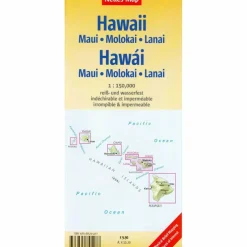 NELLES MAP HAWAII: MAUI MOLOKAI - Wanderkarte