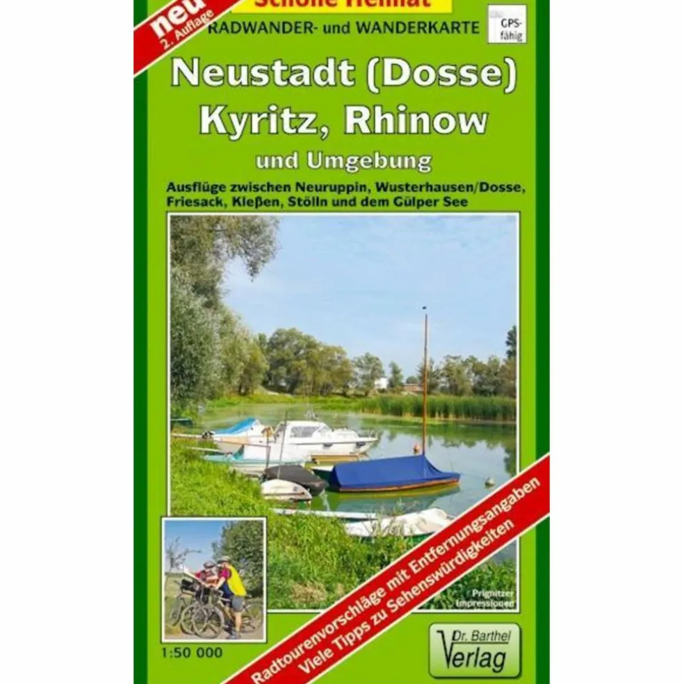 NEUSTADT (DOSSE), KYRITZ, RHINOW UND UMGEBUNG - Wanderkarte