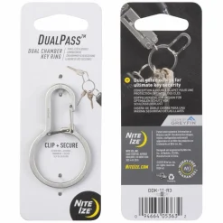 Nite Ize DUALPASS DUAL CHAMBER KEY RING - Schlüsselanhänger