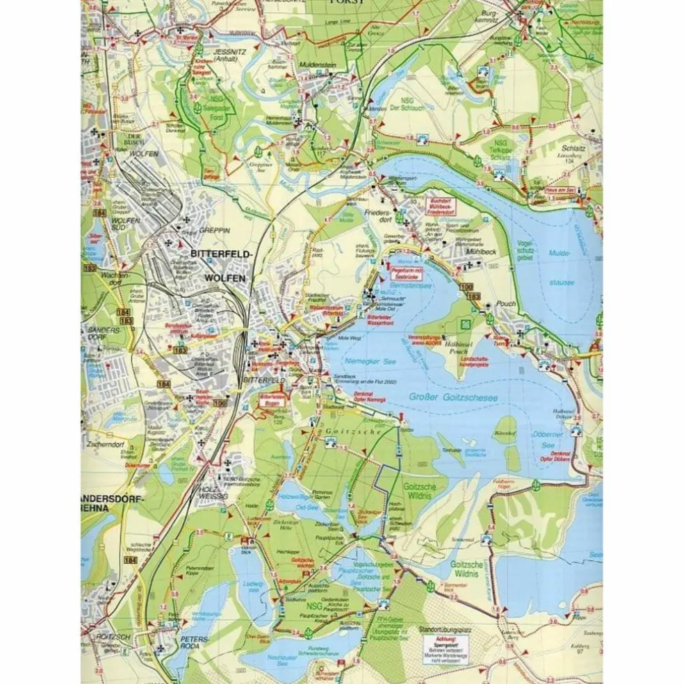 NORDRAUM LEIPZIG 1 : 50 000 - Wanderkarte