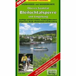 OBERES SAALETAL, BLEILOCHTALSPERRE UND UMGEBUNG - Wanderkarte