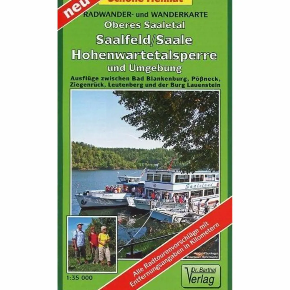 OBERES SAALETAL, SAALFELD, HOHENWARTETAL - Wanderkarte
