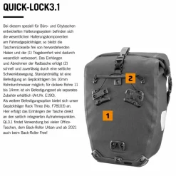 Ortlieb VARIO PS, QL3.1 - Fahrradrucksack