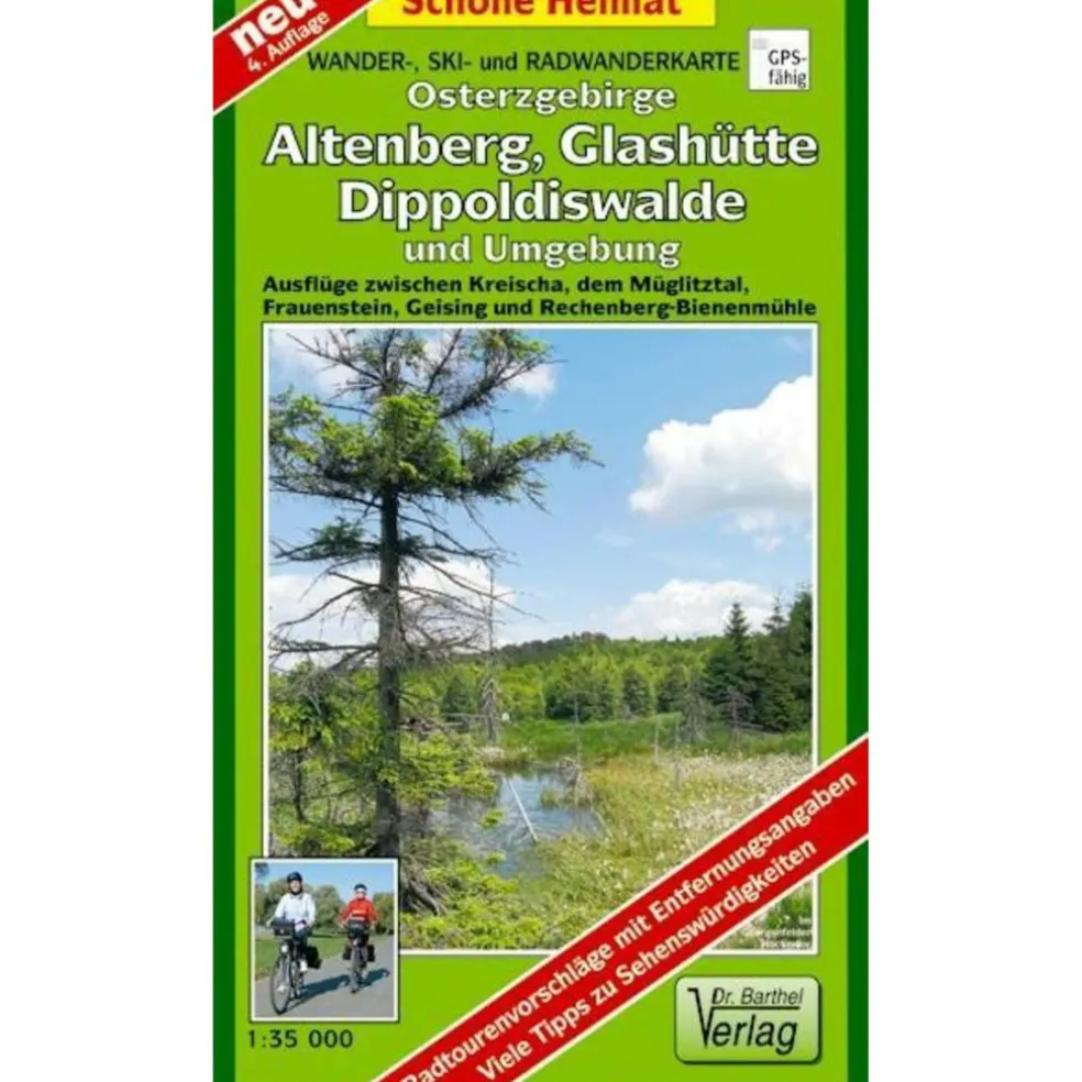OSTERZGEBIRGE. ALTENBERG UND UMGEBUNG - Wanderkarte
