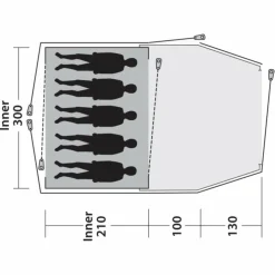 Outwell CLOUD 5 PLUS - Familienzelt