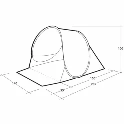 Outwell EASTBOURNE BEACH SHELTER - Strandmuschel