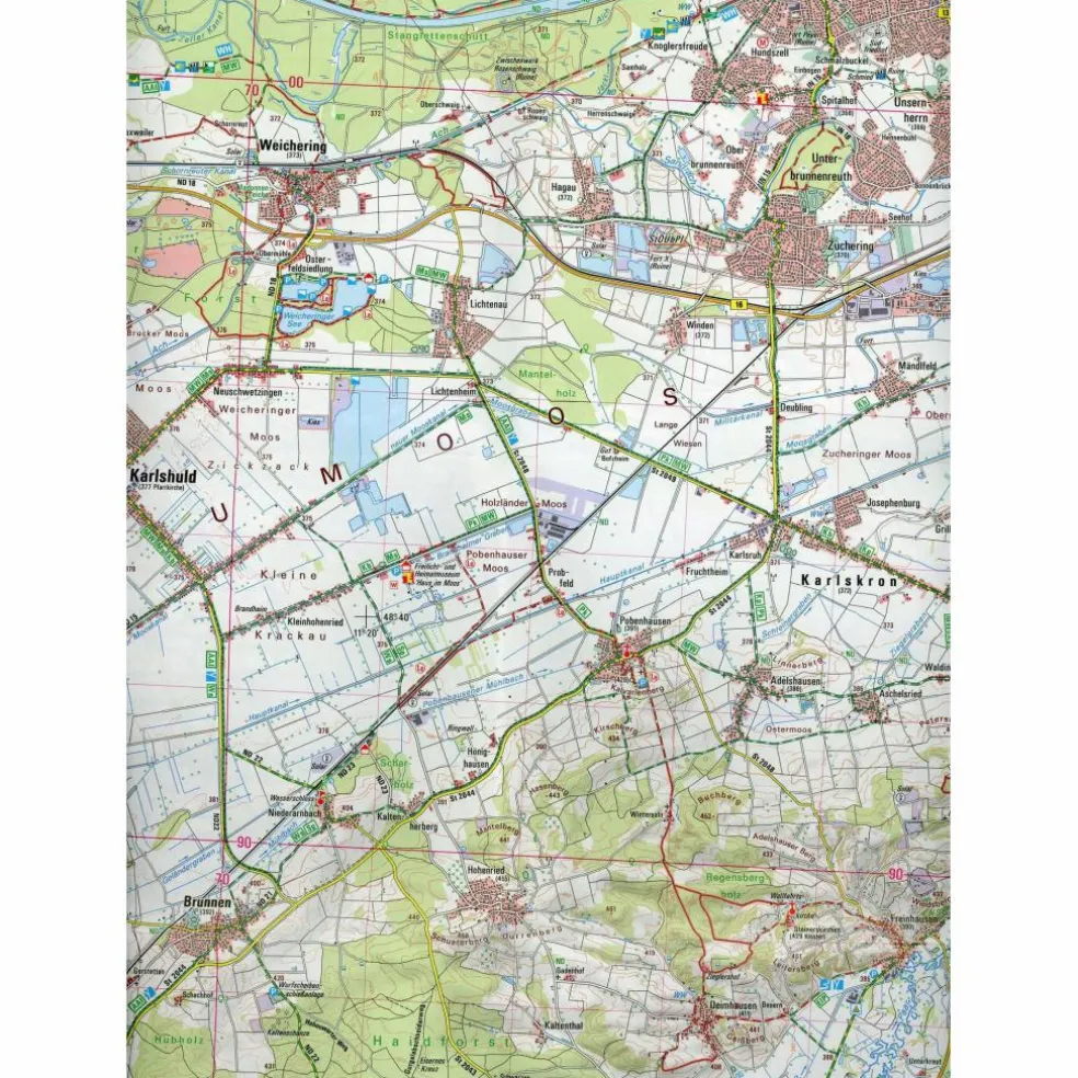 PFAFFENHOFEN - SCHROBENHAUSEN 1 : 50 000 (UK50-34)