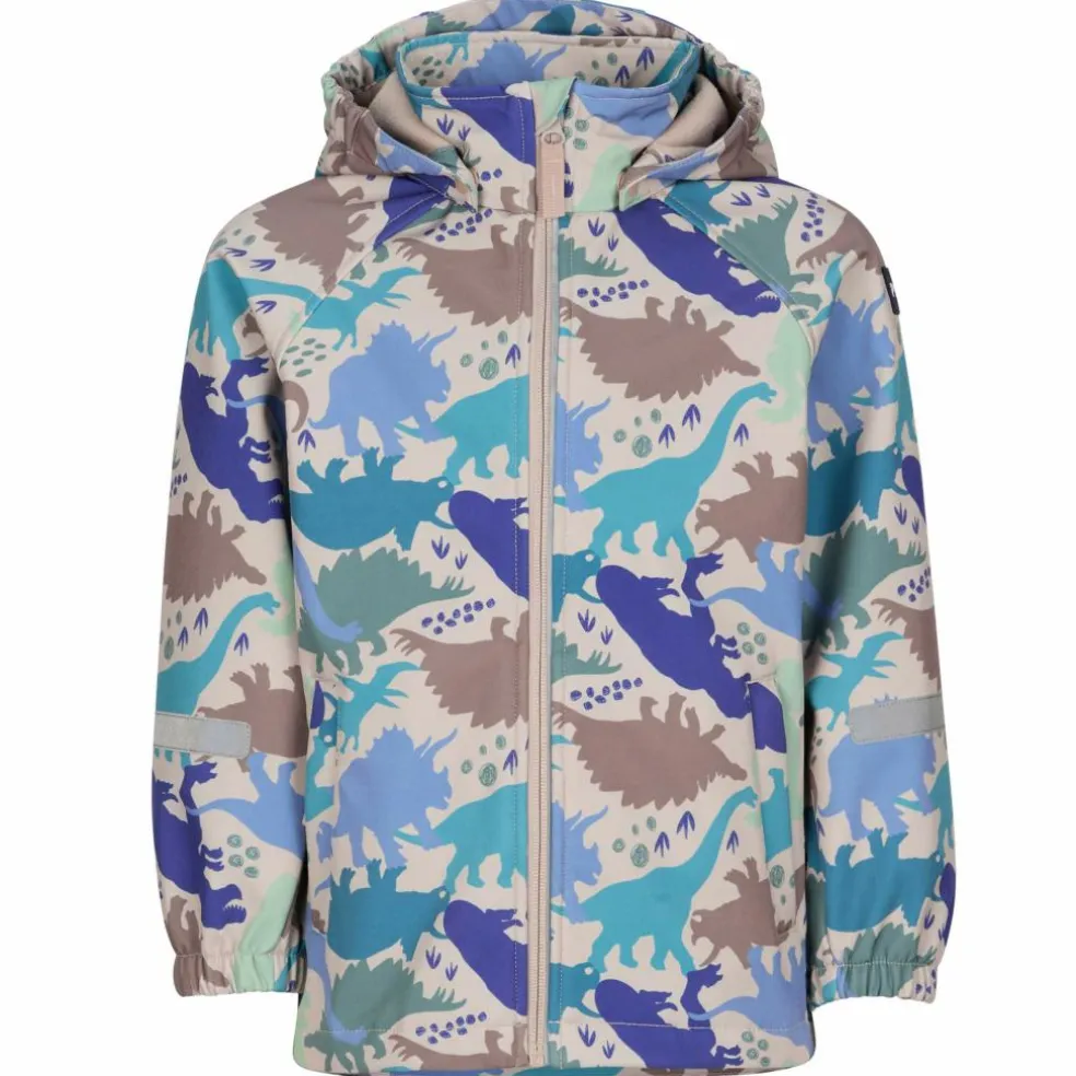 POLARN O. PYRET FOGGY JACKET SOFTSHELL AOP Kinder - Softshelljacke