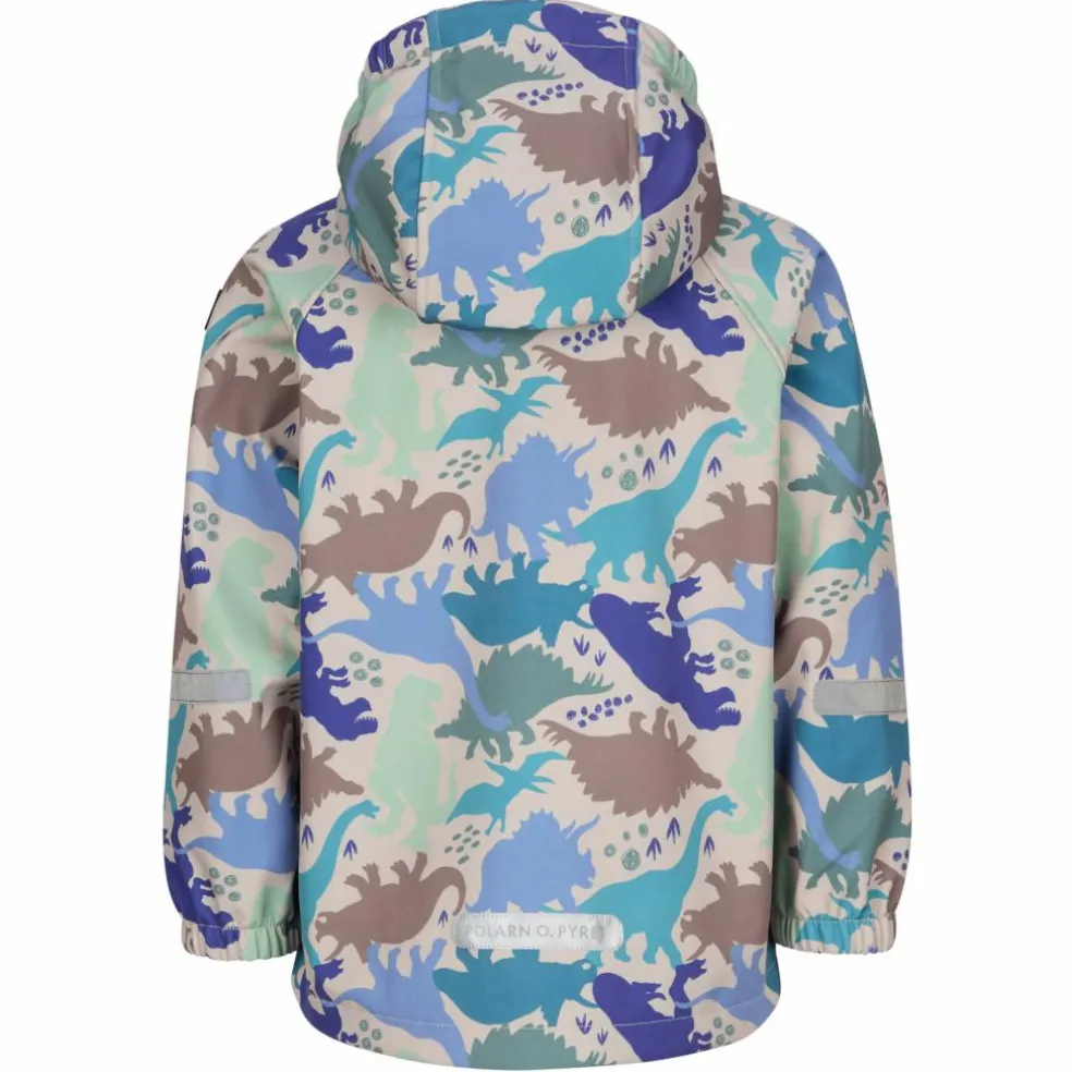 POLARN O. PYRET FOGGY JACKET SOFTSHELL AOP Kinder - Softshelljacke