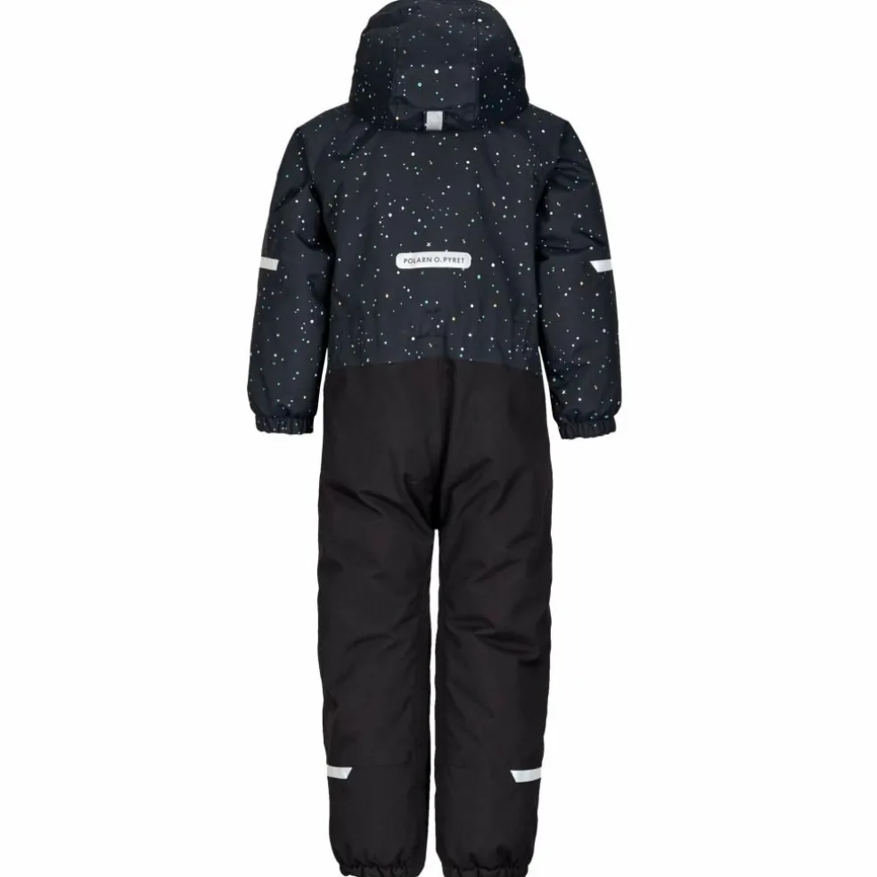 POLARN O. PYRET SNOWY PADDED SUIT AOP Kinder - Schneeanzug