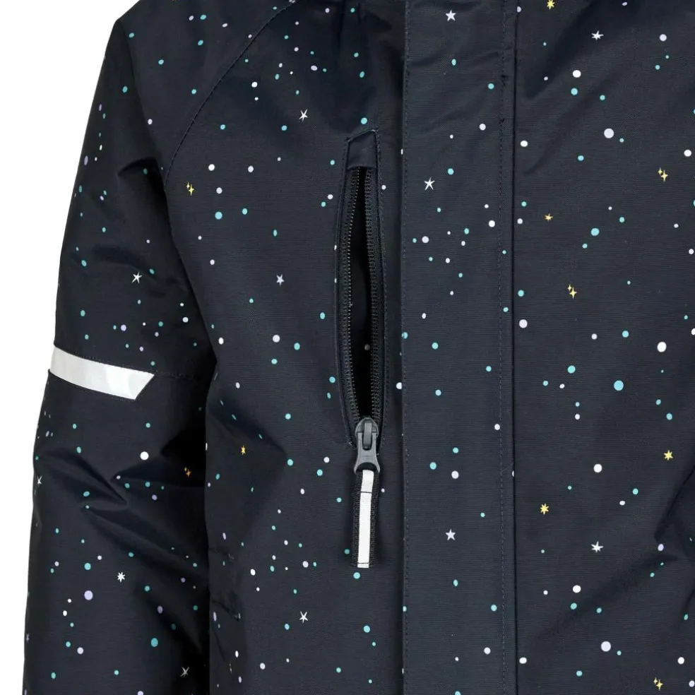 POLARN O. PYRET SNOWY PADDED SUIT AOP Kinder - Schneeanzug