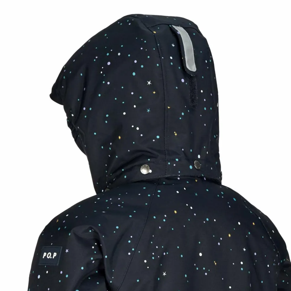 POLARN O. PYRET SNOWY PADDED SUIT AOP Kinder - Schneeanzug