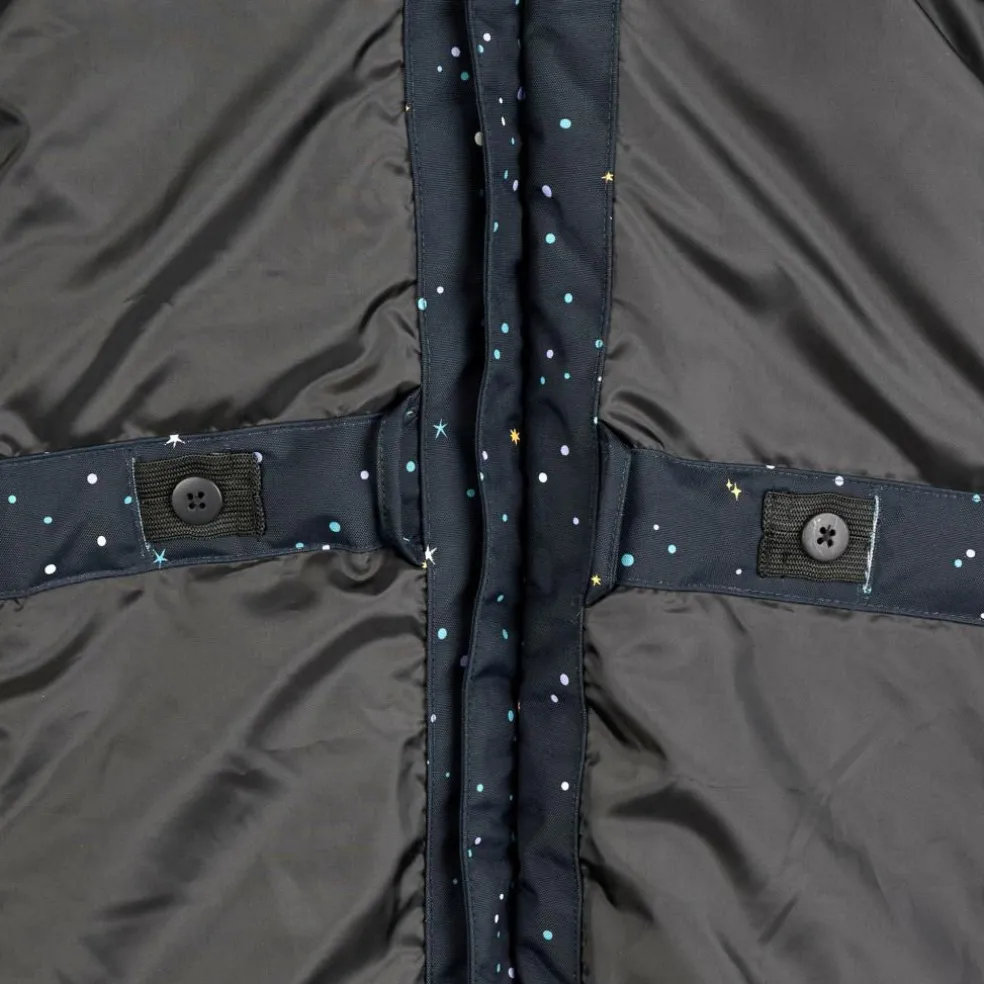 POLARN O. PYRET SNOWY PADDED SUIT AOP Kinder - Schneeanzug