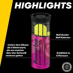 PowerBar 5 Electrolytes Tabletten Raspberry Pomegranate Box - Energiedrink