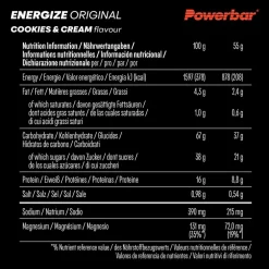 PowerBar PB ENERGIZE ORIG. COOKIES&CREAM (55GX15) PACKAGE - Energieriegel