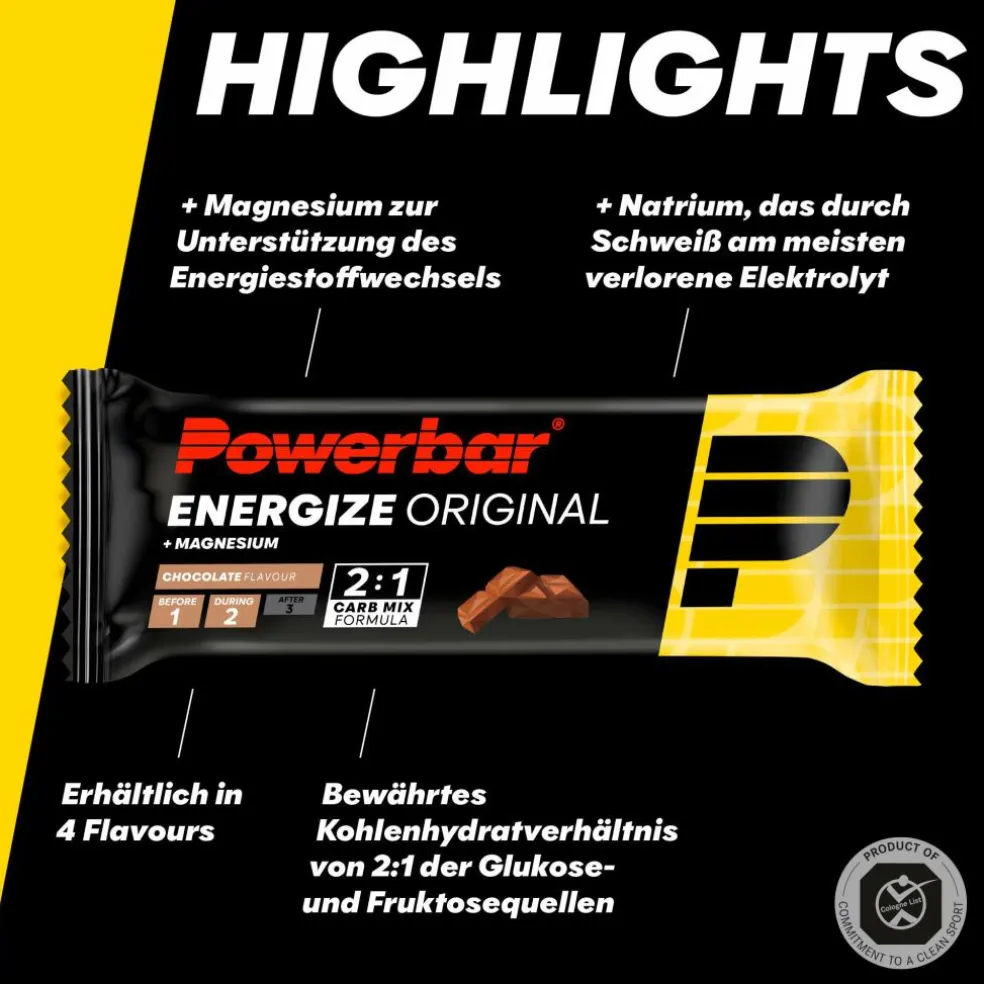 PowerBar PB ENERGIZE ORIG. CHOCO (55GX15) PACKAGE - Energieriegel