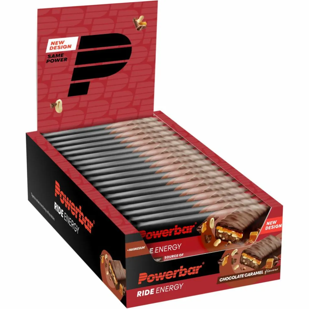 PowerBar PB RIDE ENERGY CHOCO CARAM (55GX18) PACKAGE - Energieriegel