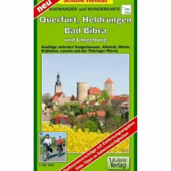 QUERFURT, HELDRUNGEN, BAD BIBRA UND UMG - Wanderkarte