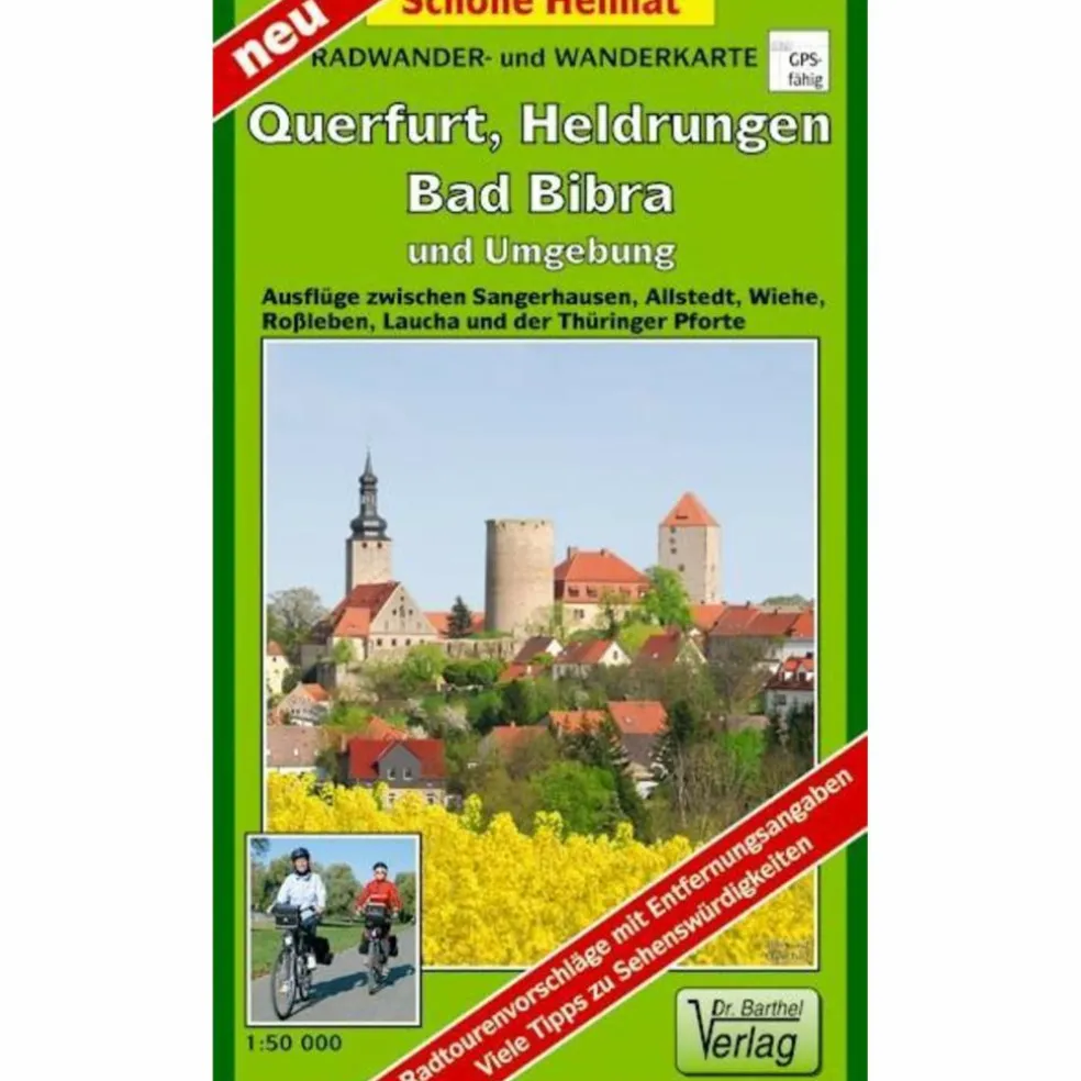 QUERFURT, HELDRUNGEN, BAD BIBRA UND UMG - Wanderkarte