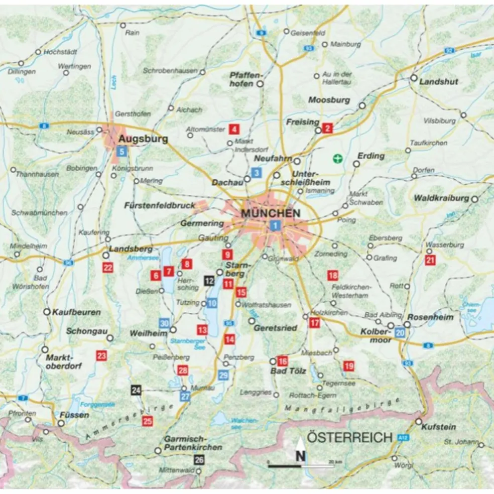 RADTOUREN AM WASSER MÜNCHEN - Radwanderführer