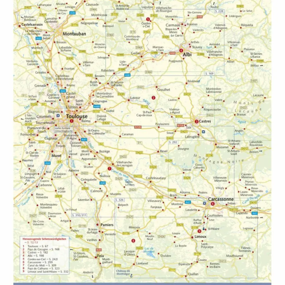 REISEFÜHRER TOULOUSE, ALBI,CARCASSONNE