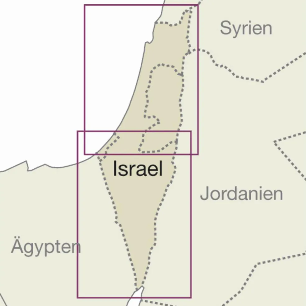 RKH WMP ISRAEL, PALÄSTINA - Straßenkarte