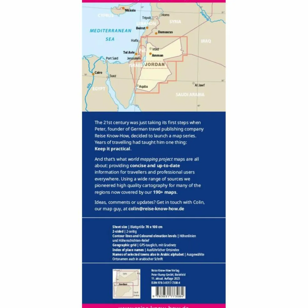 RKH WMP JORDANIEN 1:400.000 - Straßenkarte