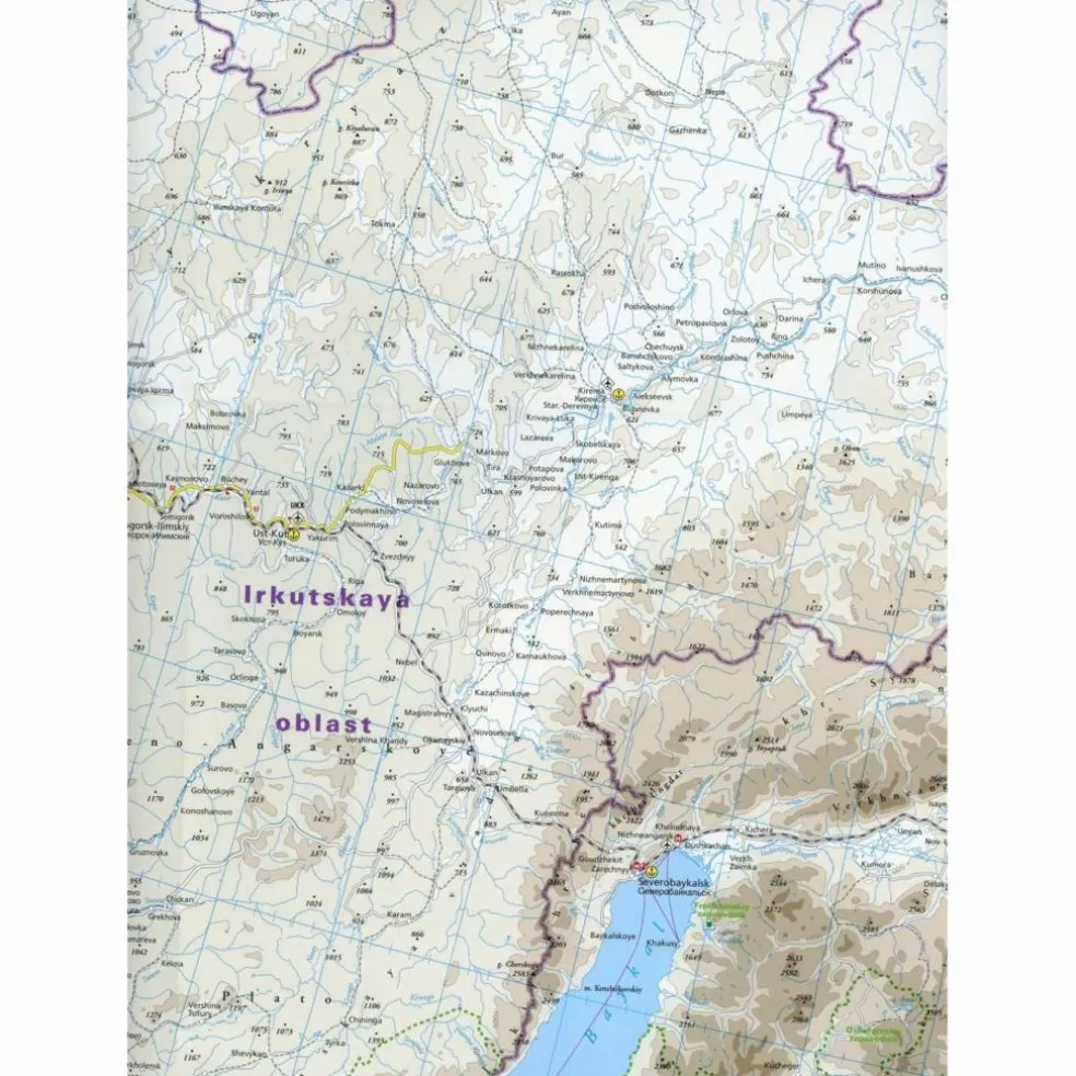RKH WMP RUSSLAND - BAIKALSEE BIS WLADIWO - Straßenkarte