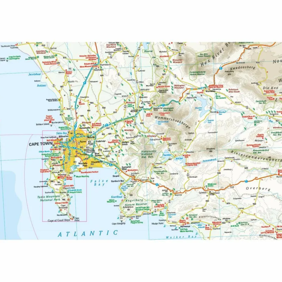 RKH WMP SÜDAFRIKA KAPREGION 1:500.000 - Straßenkarte