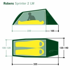 Robens SPRINTER 2 LW - Tunnelzelt