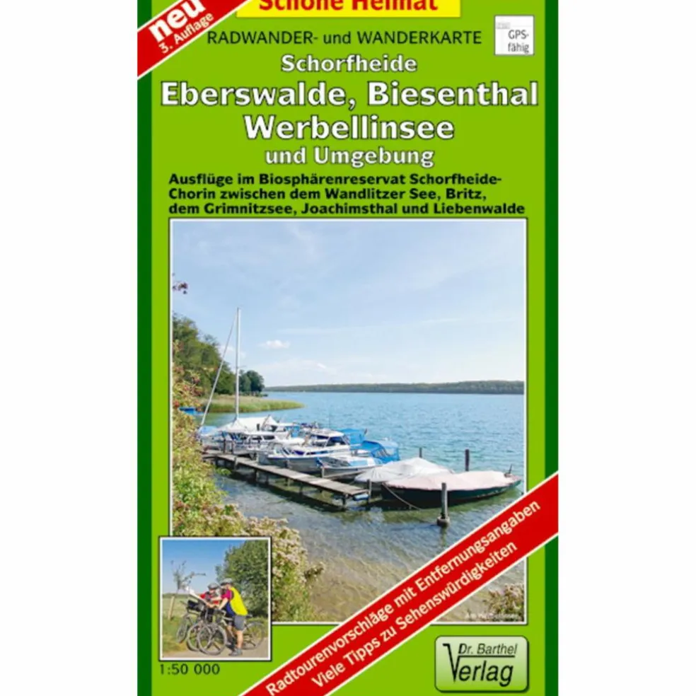 SCHORFHEIDE, BIESENTHAL, JOACHIMSTHAL - Fahrradkarte