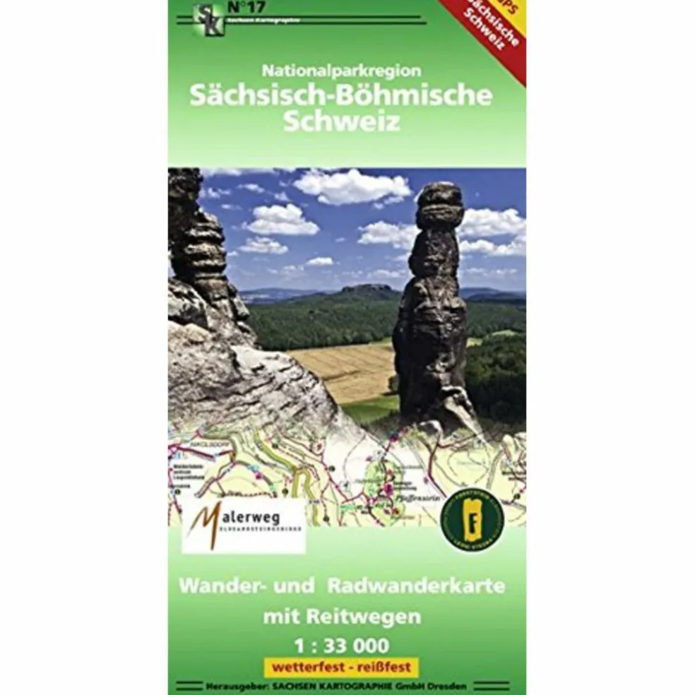 SÄCHSISCH- BÖMISCHE SCHWEIZ - Wanderkarte