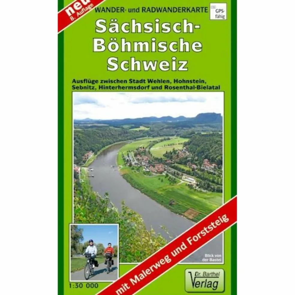 SÄCHSISCH-BÖHMISCHE SCHWEIZ 1 : 30 000. - Wanderkarte
