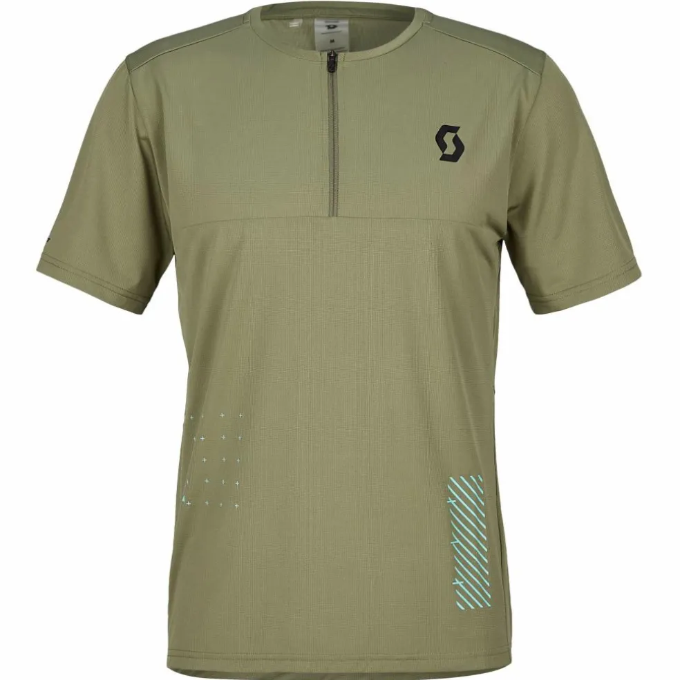 Scott SCO TEE M'S TRAIL VERTIC ZIP SS Herren - Funktionsshirt