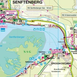 SENFTENBERGER SEE UND UMGEBUNG - Wanderkarte