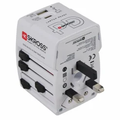 SKROSS WORLD USB CHARGER AC65PD WITH USB-C CABLE - Reisestecker